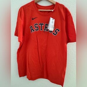 NWT Nike houston Astros Alex Bregman t shirt men Sz L